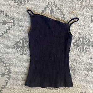 Y2K-style black Agolde tank top